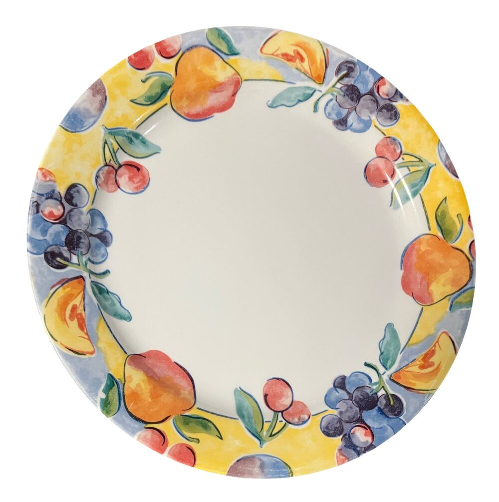Corelle Fruit Basket Dinner Plate 10 1/5” USA Made Microwaveable Y2K 1998-2002